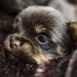 Chocolate Yorkshire Terrier Puppy